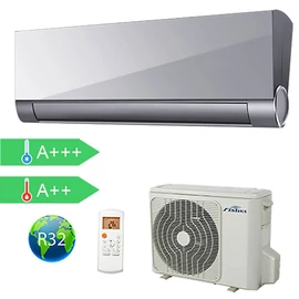 FISHER   FSAUIF-Art-93AE3-S (kültéri + beltéri egység) Oldalfali split klíma(SILVER) 2,64 kW,Hősz, Inverter , R32, WIFI csatlakozási opció