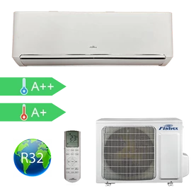 FISHER  FSAI-SU-95FE3 (kültéri + beltéri egység) Oldalfali split klíma 2,6 kW,Hősz, Inverter , R32, WIFI