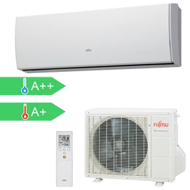 FUJITSU ASYG07LUCA/AOYG07LUCA (kültéri + beltéri egység) oldalfali split klíma 2 kW Hősziv, Inverter, R410A