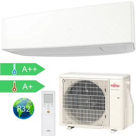 FUJITSU ASYG07KETA/AOYG07KETA (kültéri + beltéri egység) Oldalfali split klíma(Fehér) 2.0 kW Hősz. Inver. R32