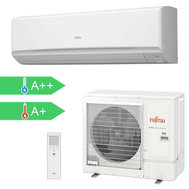 FUJITSU ASYG36KMTA/AOYG36KMTA (kültéri + beltéri egység) Oldalfali split klíma 9,4 kW, Hősziv.Inverter,R32