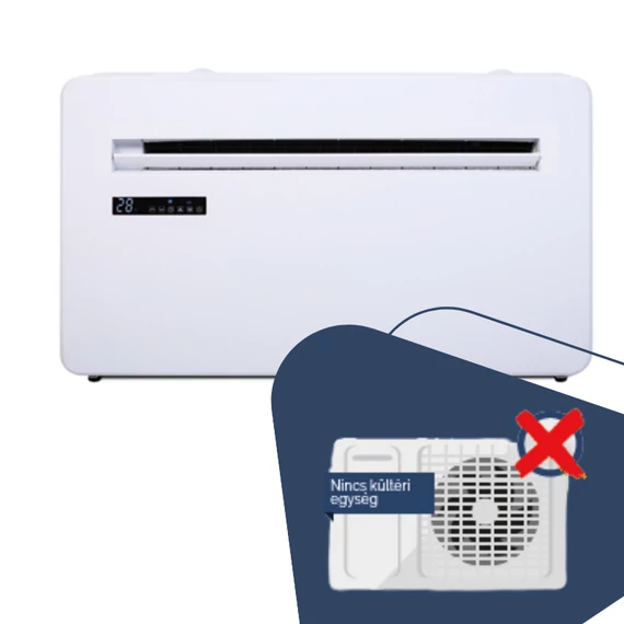 FISHER FCFI-100GE4-R Monoblokk klímaberendezés  2,93 kW ,inverteres,hőszivattyús, R290, infra távirányítóval