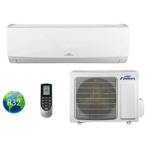 FISHER  FSAI-SU-184BE3 (kültéri + beltéri egység) Oldalfali split klíma 4,6  kW,Hősz, Inverter , R32, WIFI
